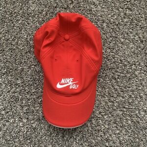 Nike Golf Red Adjustable Strapback Hat Cap